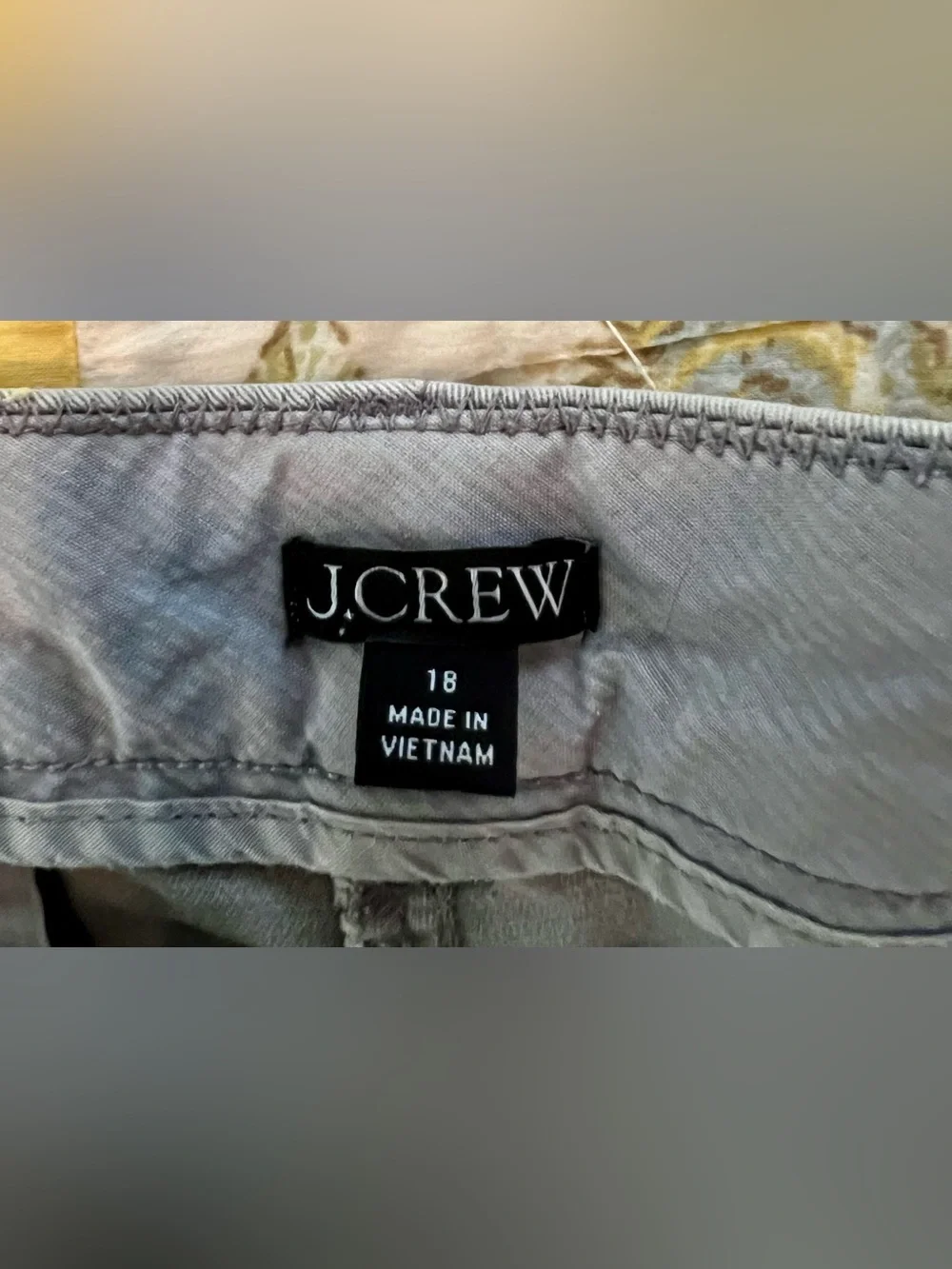 J. Crew Gray Cotton Flat Front Chino Shorts (18)